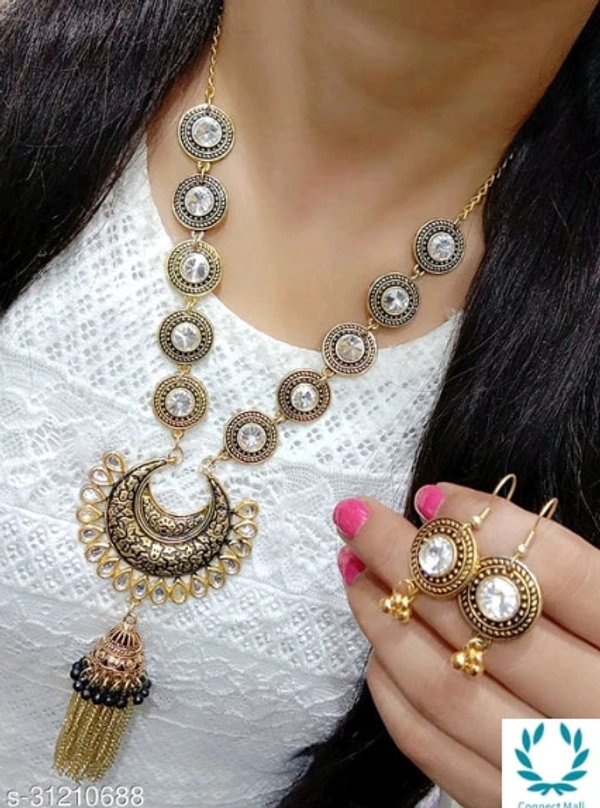 Beautiful Jewellery Sets - Black, Alloy, Neckless And Earring, Multipack : 1